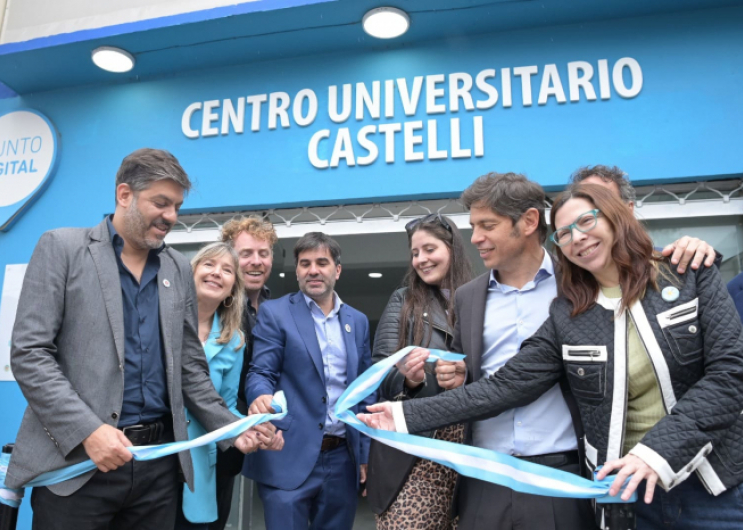 Kicillof y Bianco inauguraron el Centro Universitario de Castelli